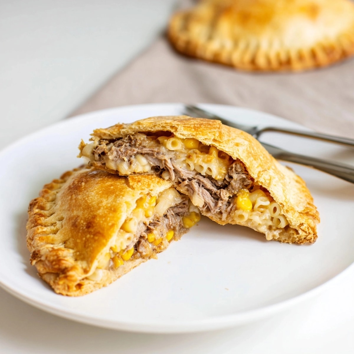 Hausgemachte Smoked Brisket & Mac n Cheese Empanadas: Ein unwiderstehliches Rezept f&uuml;r ein amerikanisches Fusionsgericht.