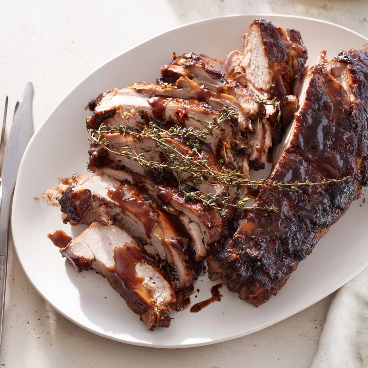 Saftige Apfelwein-Truthahnbrust mit Cranberry-Glasur, duftend und perfekt gebräunt, ideal für Feiertagsessen.