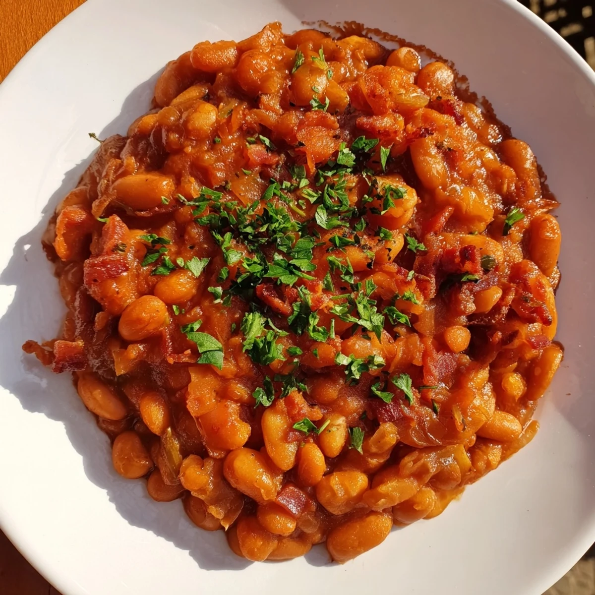 Here are the three ALT texts for the "Baked Beans" recipe: