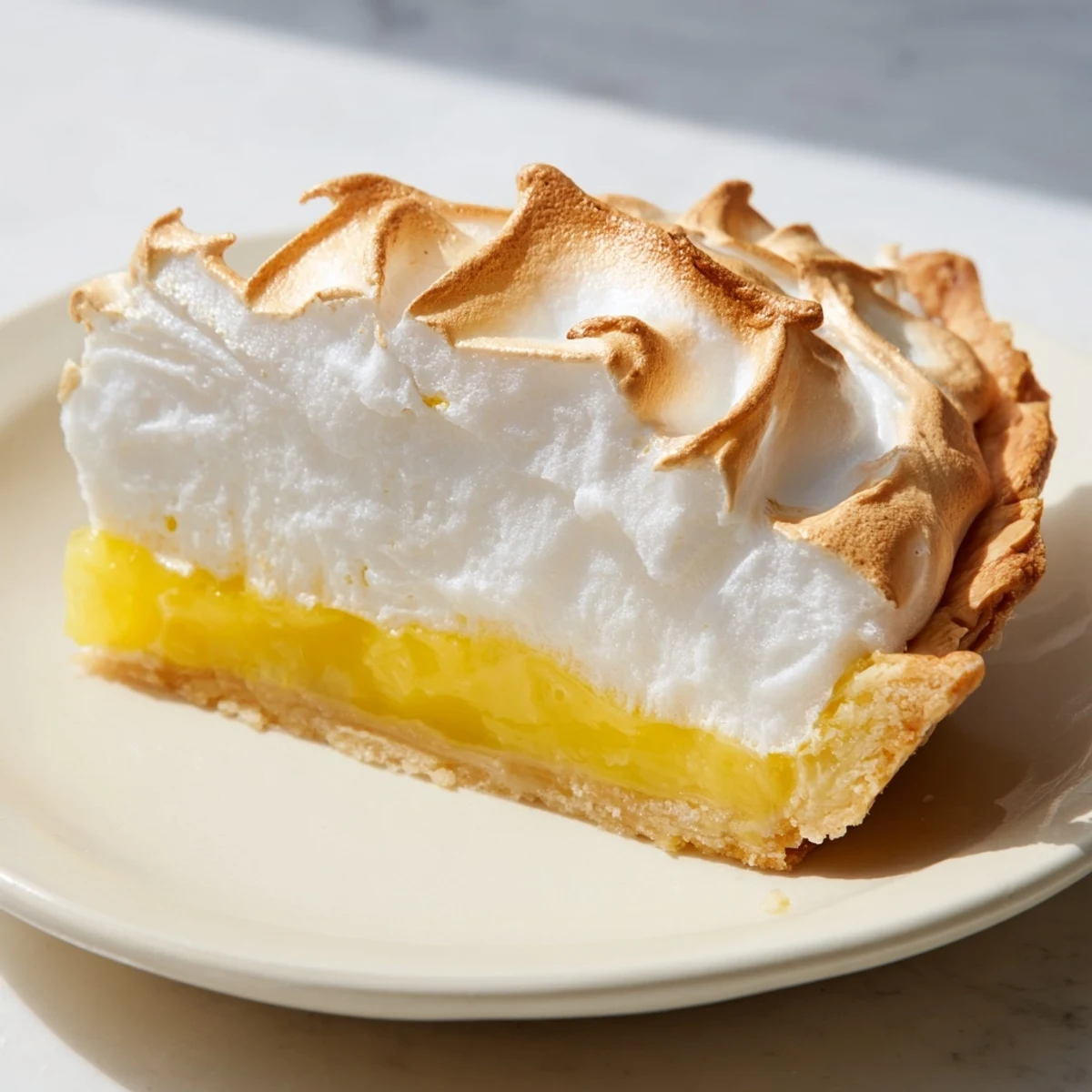 This classic American dessert, a Lemon Meringue Pie, offers a delightful balance of sweet and tart flavors.