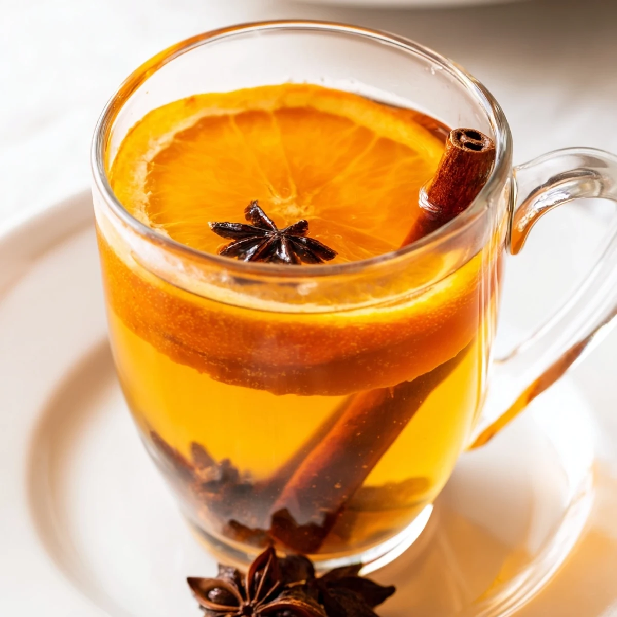 Gewürzter Apfel Cider warm