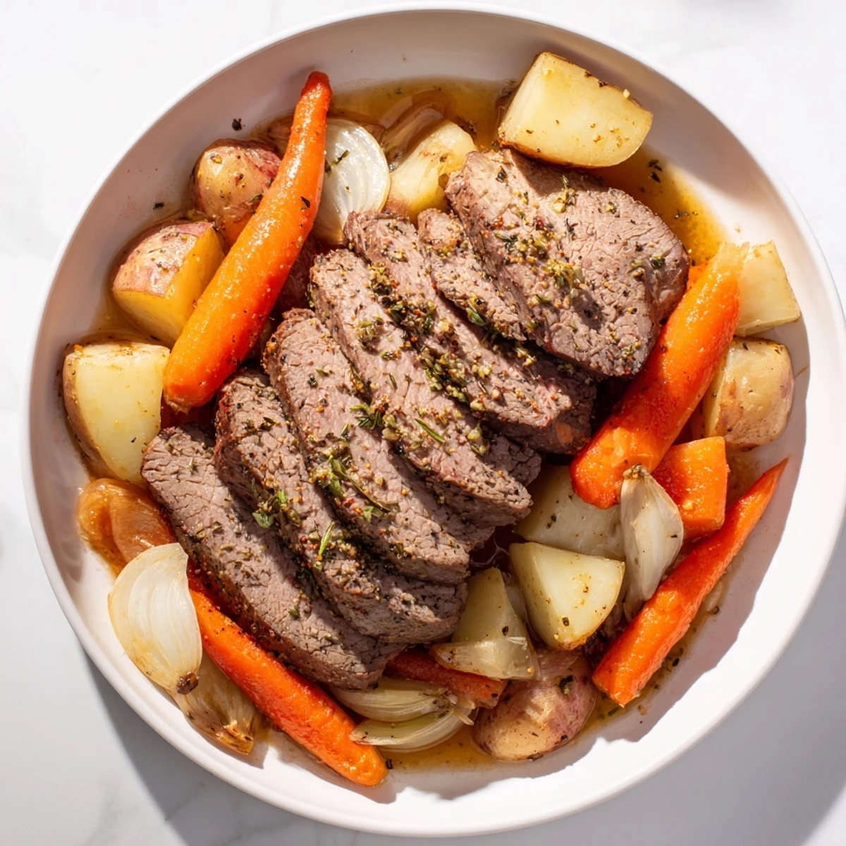 Klassischer zarter Rinderbraten