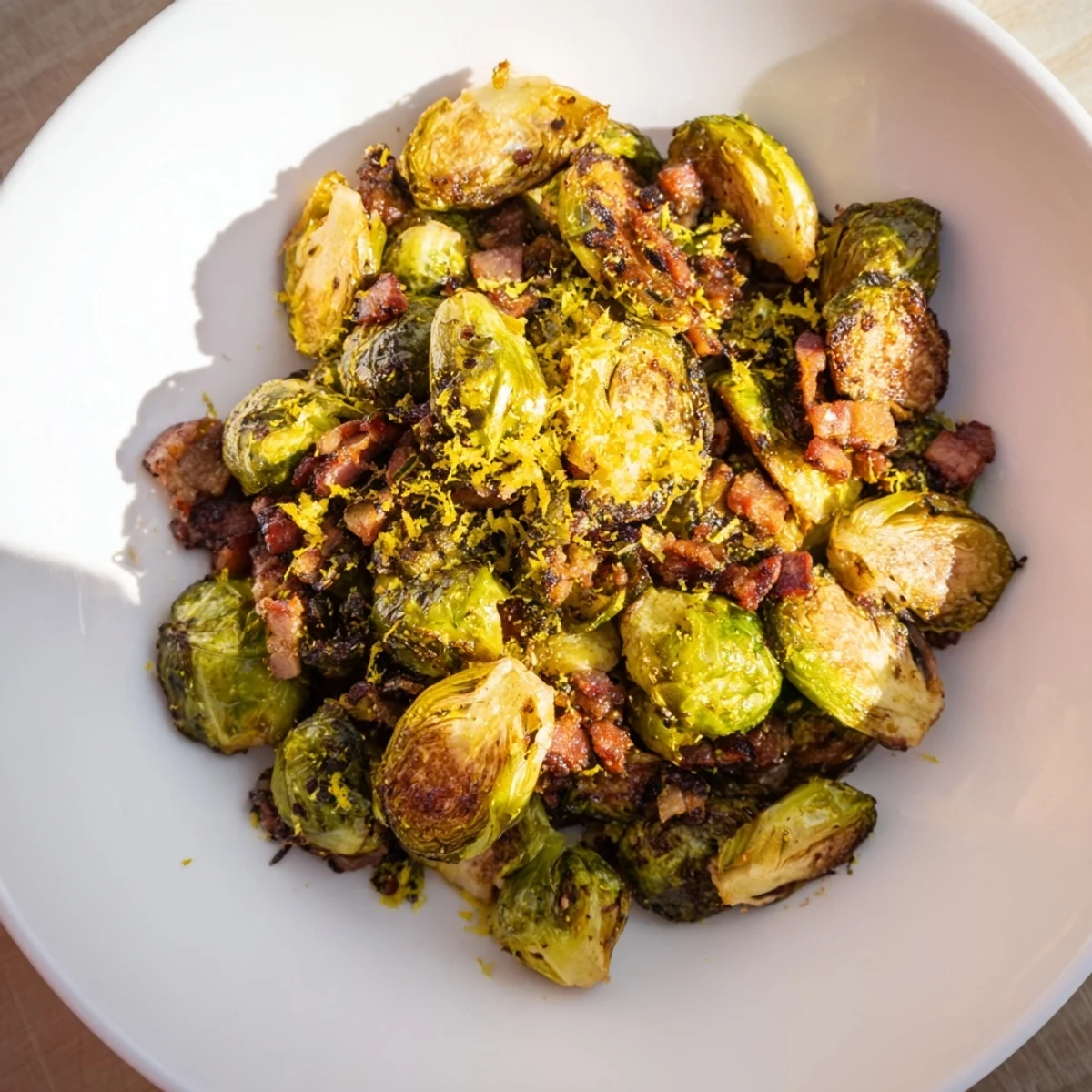 Geröstete Römersprossen mit Bacon