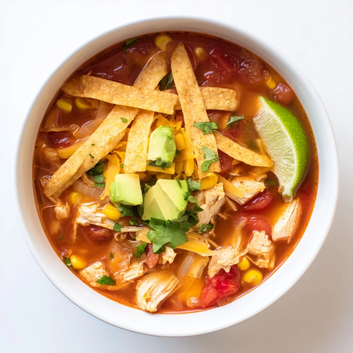 Spicy Chicken Tortilla Soup