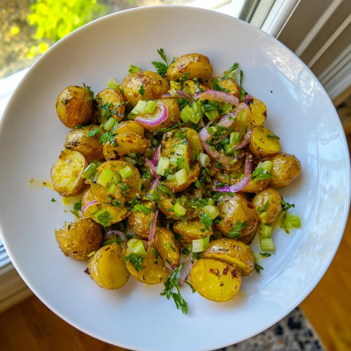 Geroestete Kartoffeln mit Kräutern