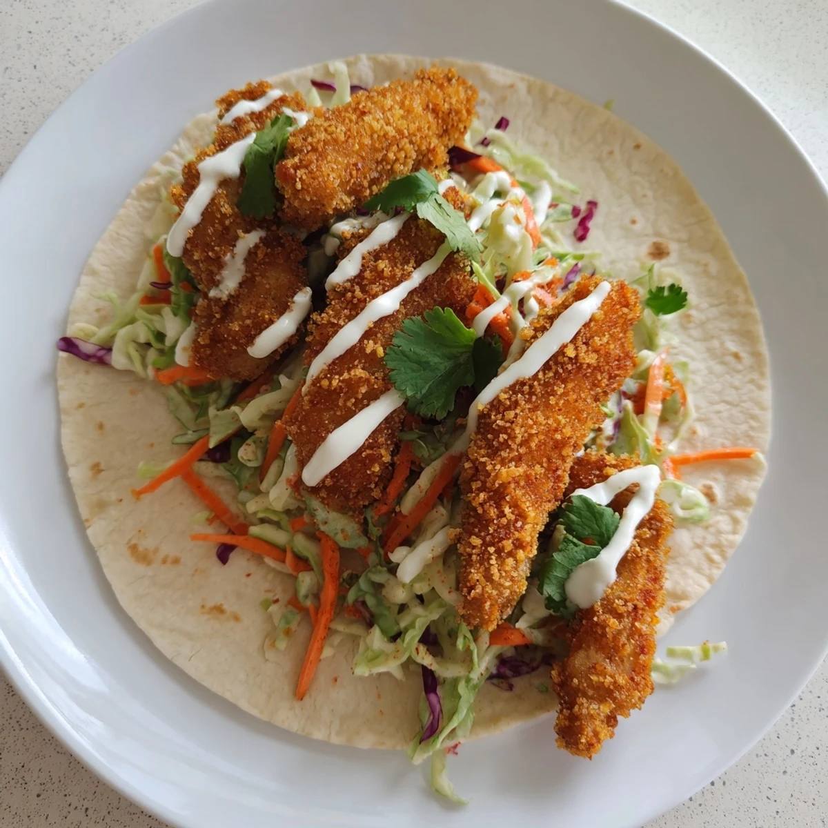 Gebackener Fisch mit Slaw