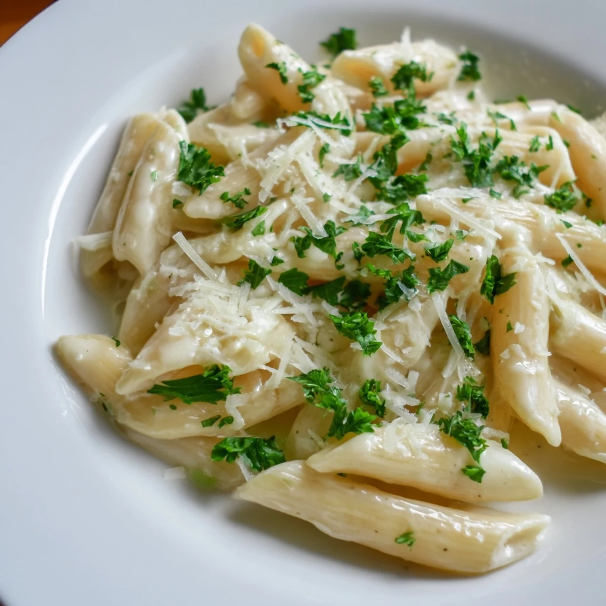 Unfortunately, I can only provide the ALT texts in English, as that is the prompt's requirement. Here are the 3 ALT texts for the Creamy Pasta recipe: