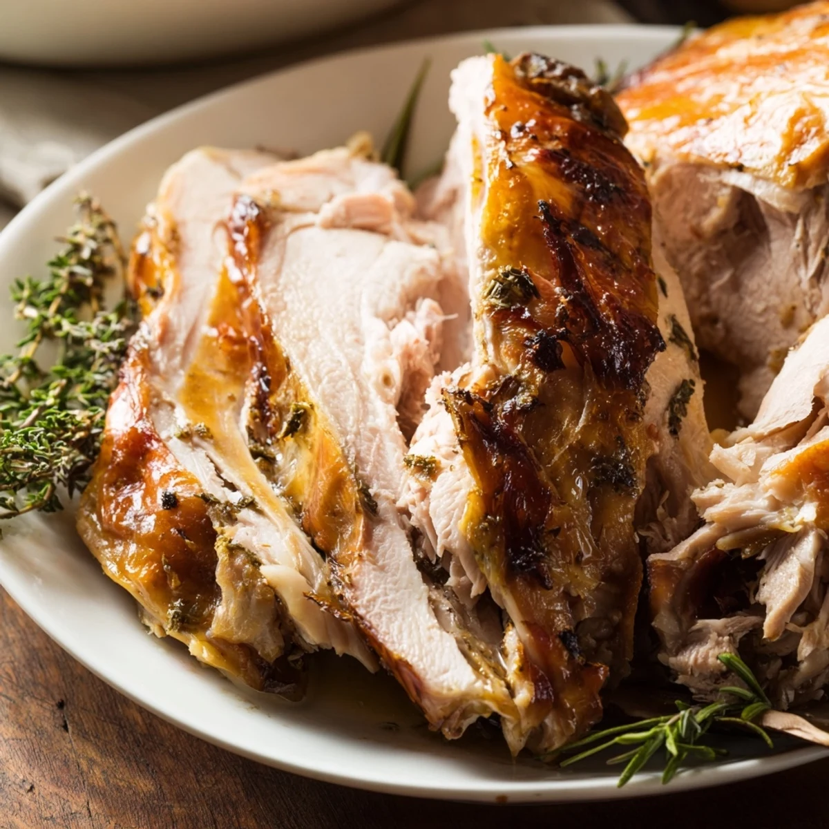 Saftige Pute mit Kräutern