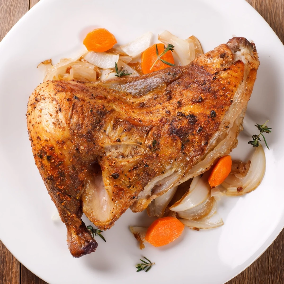 Geroestete Putenfluegel aromatisch