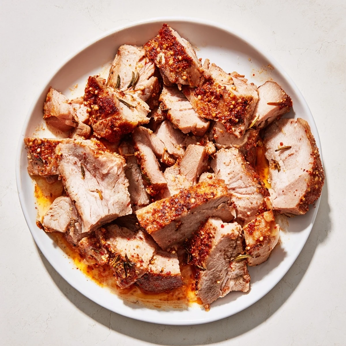 Tender Slow Roasted Pork Shoulder, fall-apart texture, perfect for a Sunday family meal.