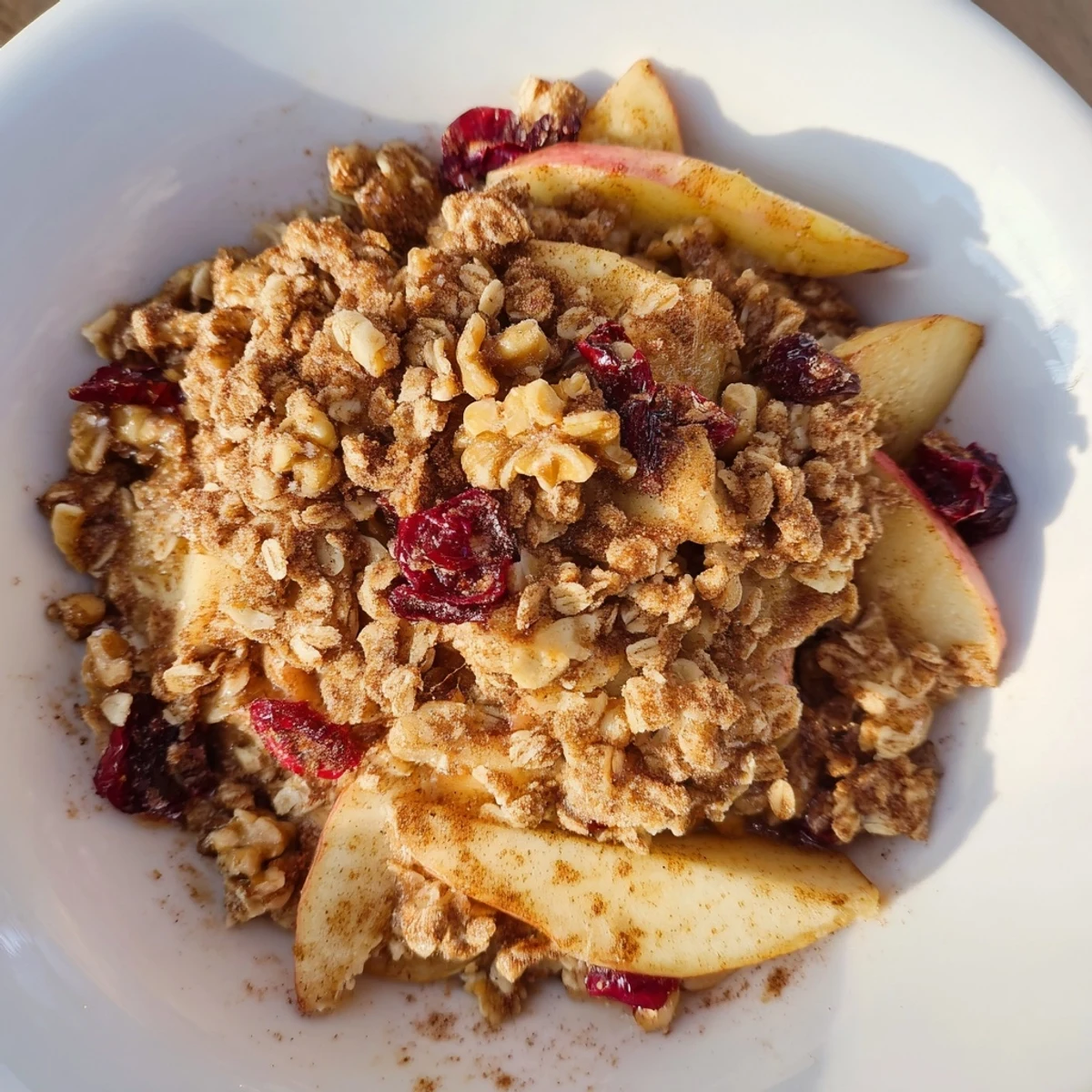 Here are the 3 ALT image texts for "Winter Fruit Crumble":