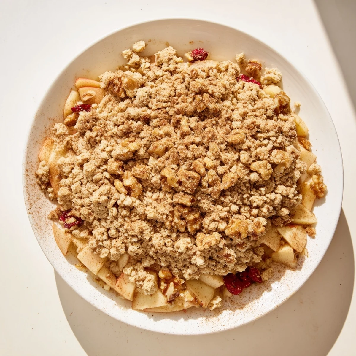 Winterfrüchte mit knusprigem Topping