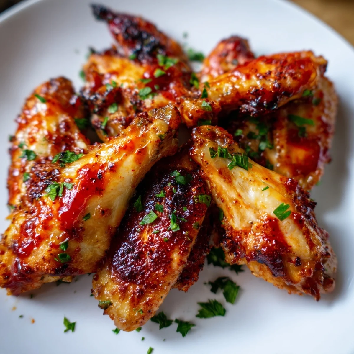 Knusprige Huhn Flügel würzig