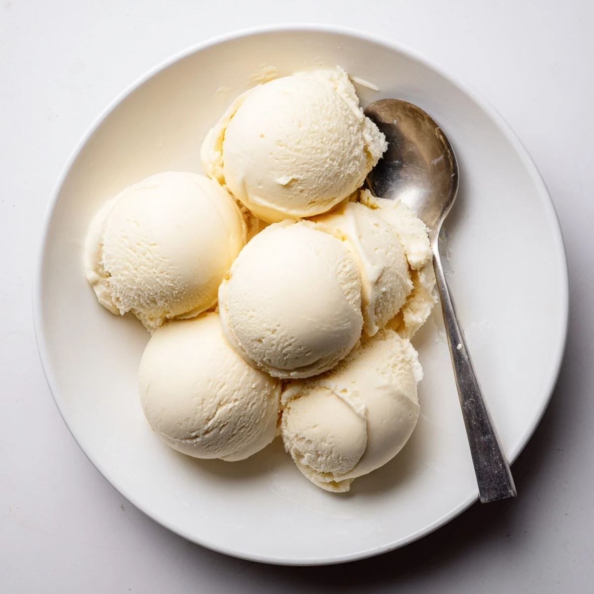 Creamy Treat Ice Cream wird im Glas mit Pralinen und Schokosplittern serviert.  