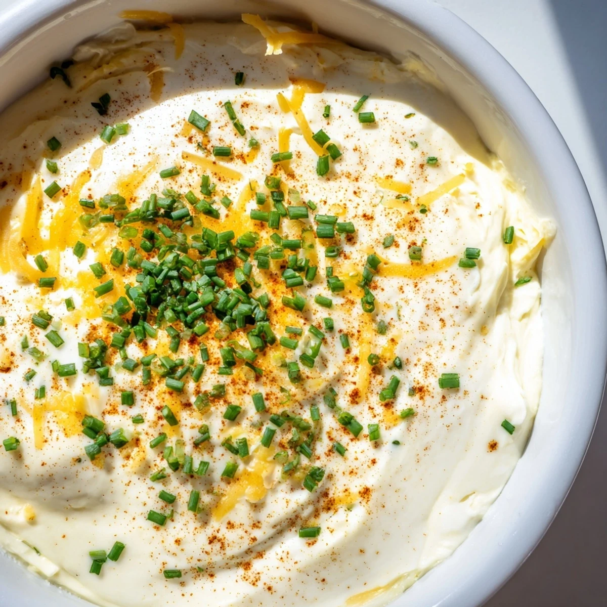 Spoonful of Creamy Snack Cheese Dip being scooped onto a crisp cracker, showcasing the smooth, cheesy texture.