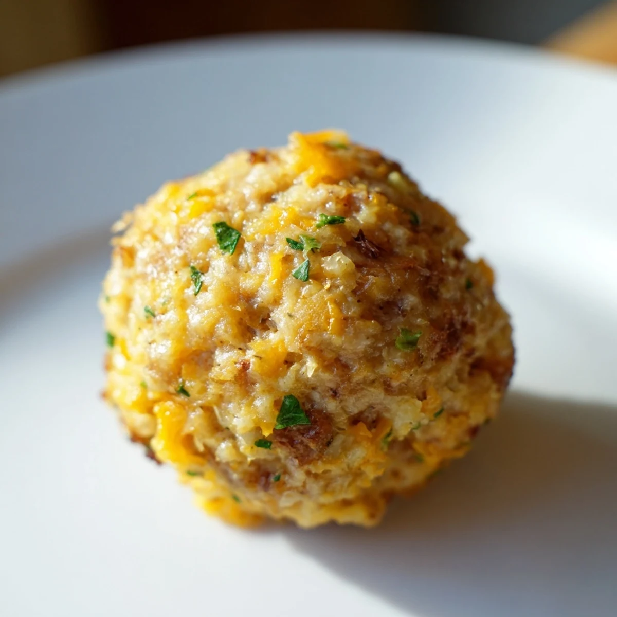 Halal Tailgate Sausage and Cheese Balls mit Dipp-Sauce auf Partytisch.