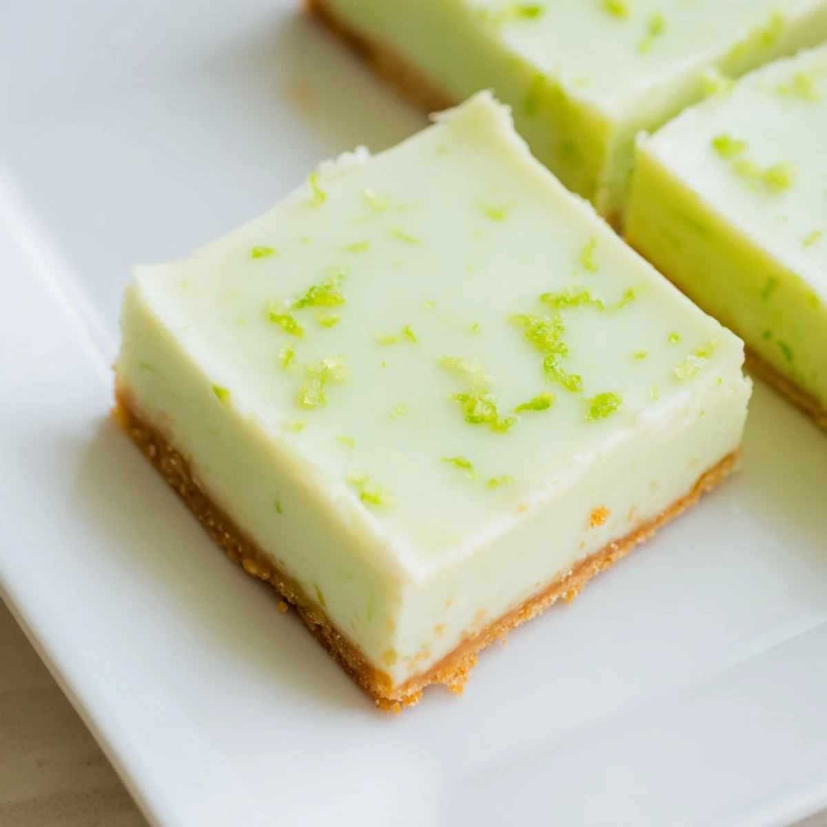 Limetten Bars mit Graham Crust