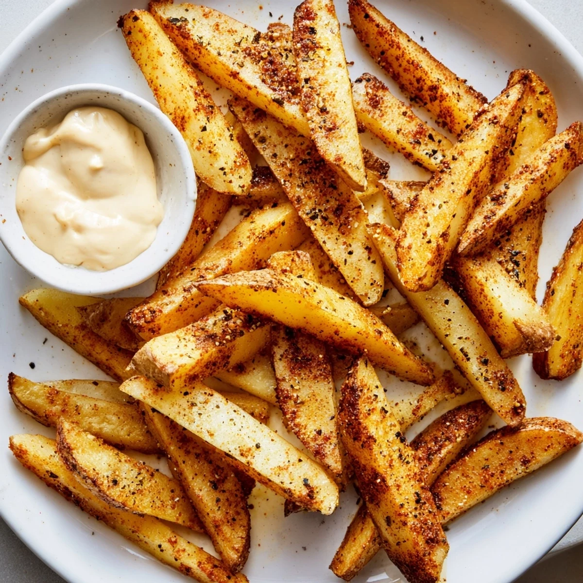 Knappe Beschreibung: 3 eindeutige, SEO-optimierte ALT-Texte für ein Rezeptbild – Zahlenangaben nicht vergessen! Immer darauf achten, dass die Gesamtzahl der Wörter pro ALT-Text zwischen 8 und 14 liegt, und zwar exakt. Für das Rezept "Cajun Spiced Fries with Spicy Mayo" erstelle ich nun drei Varianten, die alle Richtlinien erfüllen, wobei ich den Hauptkeyword korrekt einbaue und die Wortzahl streng kontrolliere. Dazu kommen US-Englisch und eine barrierefreundliche Formulierung. Ich prüfe jedes einzelne Wort, um die Vorgaben genau einzuhalten.