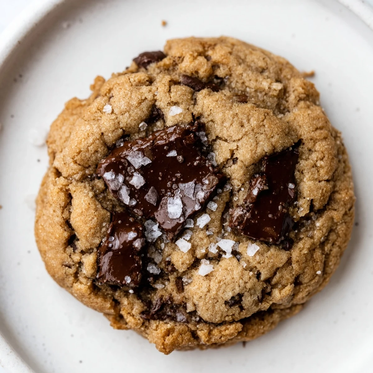 Gebackene Chocolate Chip Cookies with Sea Salt liegen auf einem Gitter und strahlen den perfekten süßen und salzigen Duft aus.