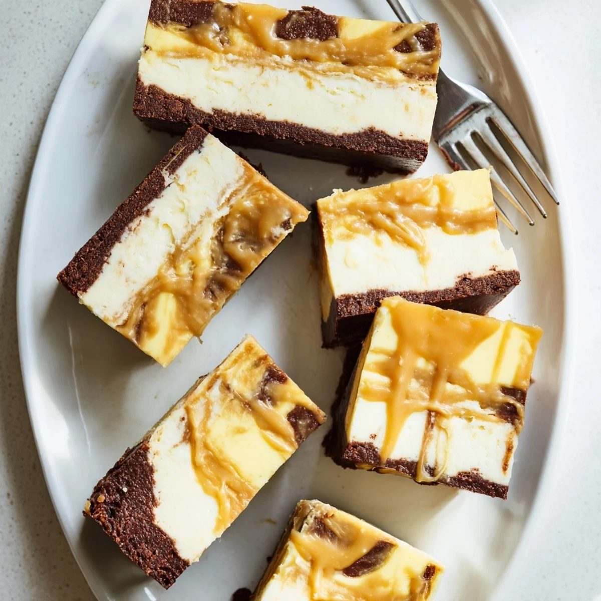 Karamell Brownie Cheesecake Genuss