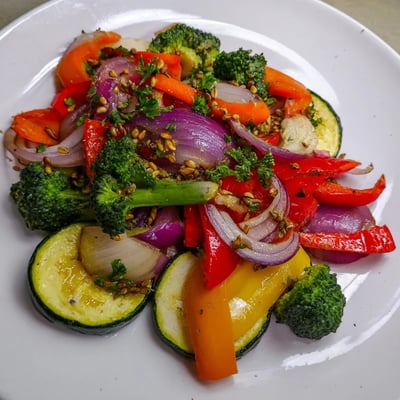 Maple Mustard Gemüse Pfanne